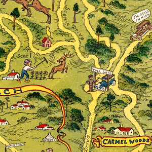 Vintage Monterey Peninsula Map 1926