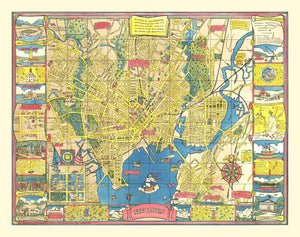 Vintage Map of New Haven, Connecticut 1928