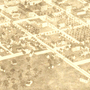 Vintage Map of Ocala, Florida 1892