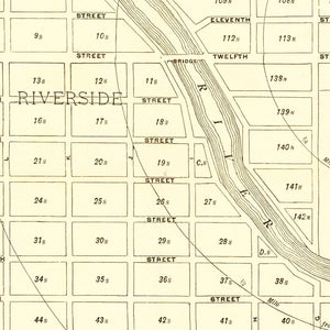 Vintage Map of Miami, Florida 1905