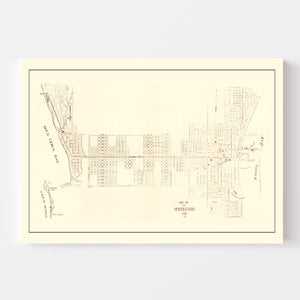 Vintage Map of St. Petersburg, Florida 1918