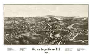 Vintage Map of Walden, New York 1887