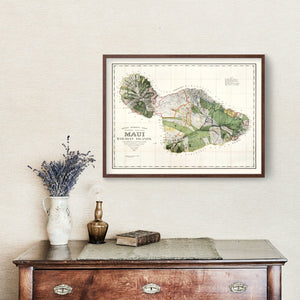 Vintage Map of Maui, 1903