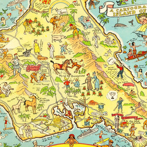 Vintage Map of Oahu, 1933