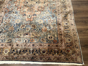 Silk Turkish Kayseri Rug 5x7, Light Blue