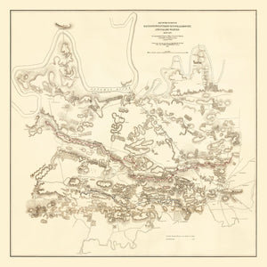 Vintage Map of Hagerstown & Funkstown, 1879