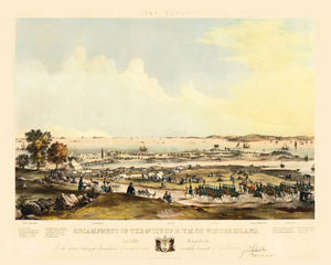 Vintage Map of Salem Massachusetts, 1860