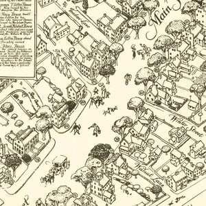 Vintage Map of Nantucket, Massachusetts 1937