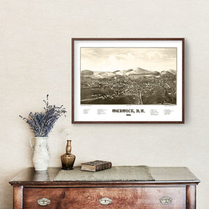 Vintage Map of Warwick, New York 1887