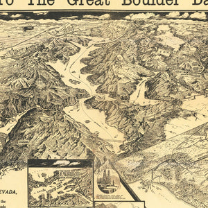 Vintage Map of Las Vegas, Nevada 1932