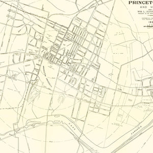 Vintage Map of Princeton, New Jersey 1926