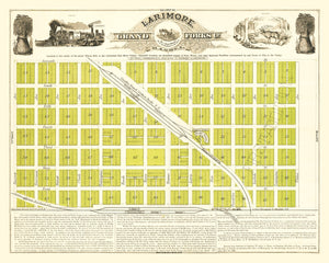 Vintage Map of Grand Forks, North Dakota 1882