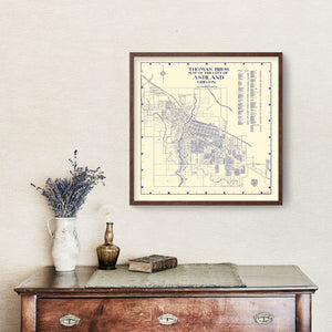 Vintage Map of Ashland, Oregon 1920