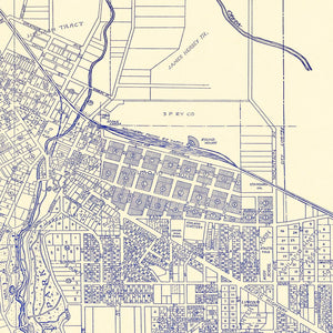 Vintage Map of Ashland, Oregon 1920