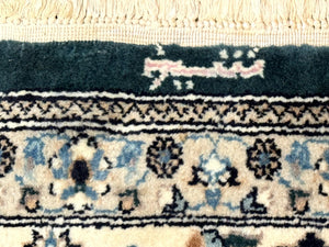 Pak Persian Rug 9x12, Dark Green, Floral Allover