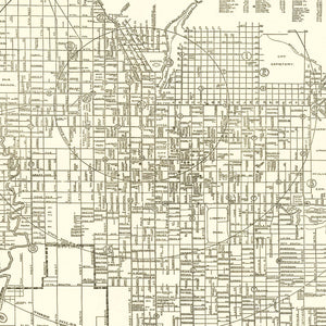 Vintage Map of Salt Lake City, Utah 1926