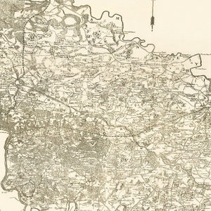 Vintage Map of Richmond, Virginia 1867