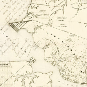 Vintage Map of Norfolk, Virginia 1891