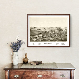 Vintage Map of Whitesboro, New York 1891