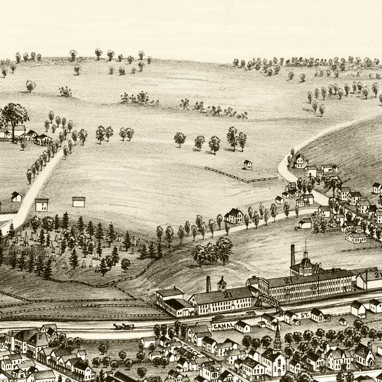 Vintage Map of Whitesboro, New York 1891