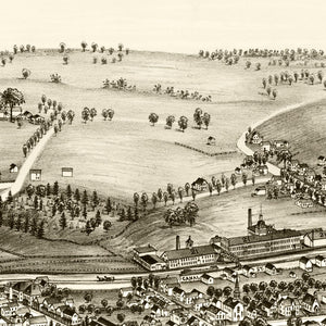 Vintage Map of Whitesboro, New York 1891