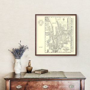 Vintage Map of Olympia, Washington 1920