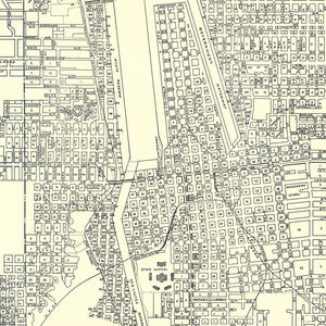 Vintage Map of Olympia, Washington 1920
