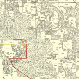 Vintage Map of Volk Field Air Base, 1902