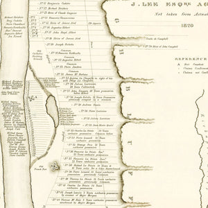 Vintage Map of Prairie des Chiens, Wisconsin 1834