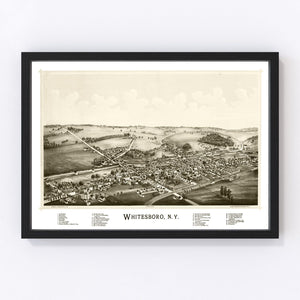 Vintage Map of Whitesboro, New York 1891