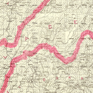 Vintage Map of Lake Tahoe, 1914