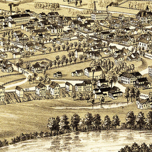 Vintage Map of Windsor, New York 1887