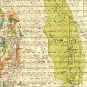 Vintage Map of San Diego County, California 1900