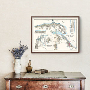 Vintage Map of Green Harbor Town, Massachusetts 1903