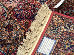 Karastan Rug 4x6 Multicolor Panel Kirman Rug #717, Wool Karastan Carpet, Original Collection 700 Series, Vintage, Rare Size