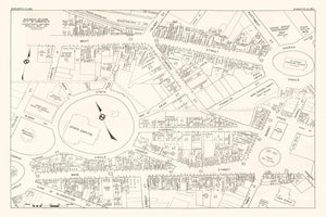 Vintage Map of Annapolis, MD Business Section 1947