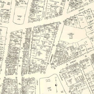 Vintage Map of Binghamton, NY Business Section 1947