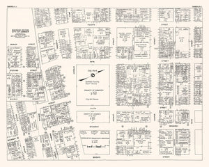 Vintage Map of Camden, NJ Business Section 1947