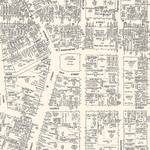 Vintage Map of Paterson, NJ Business Section 1947