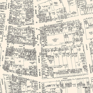 Vintage Map of Trenton, NJ Business Section 1947