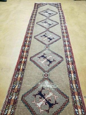 Persian Sarab Runner 2 x 11, Antique Tribal Persian Runner Rug
