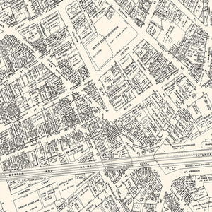 Vintage Map of Lynn, MA Business Section 1946