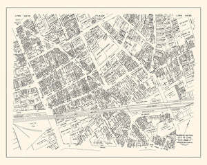 Vintage Map of Lynn, MA Business Section 1946