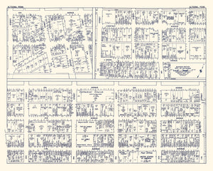 Vintage Map of Altoona, PA Business Section 1950