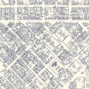 Vintage Map of Pittsburgh, PA Business Section 1950