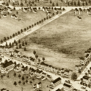 Vintage Map of Morristown, New Jersey 1876