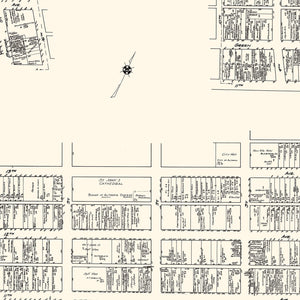 Vintage Map of Altoona, PA Business Section 1929