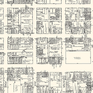 Vintage Map of Cincinnati, OH Business Section 1929