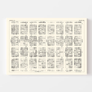 Vintage Map of Denver, CO Business Section 1929