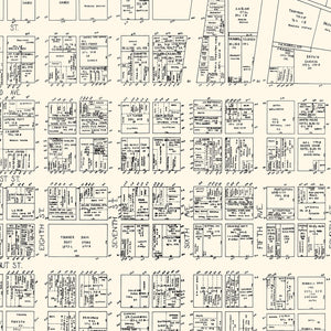 Vintage Map of Des Moines, IA Business Section 1929